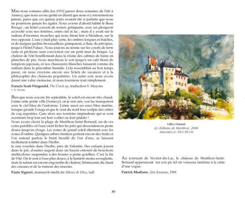 Souvenir d'Annecy Château de Menthon